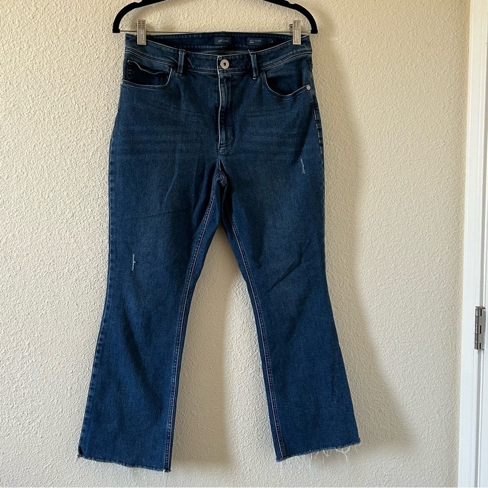 J. Jill Denim Women’s Kick Flare Ankle Jeans 6 Cropped Casual Everyday